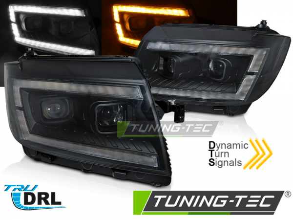 Scheinwerfer Drl Led Tagfahrlicht F R Vw Crafter Ii Bj Schwarz