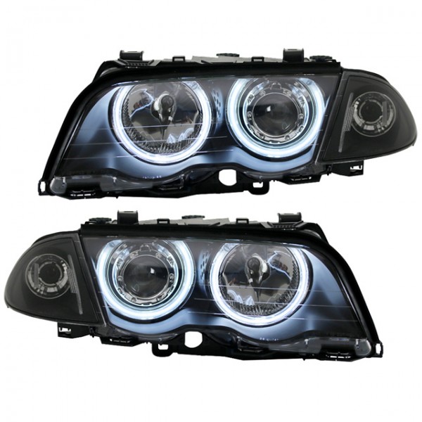 Scheinwerfer CCFL Angel Eyes für BMW 3er E46 Limo Touring Bj 98 01