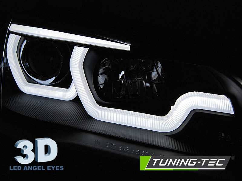 Xenon LED Tagfahrlicht Angel Eyes Scheinwerfer für BMW X5 E70 07-10 schwarz