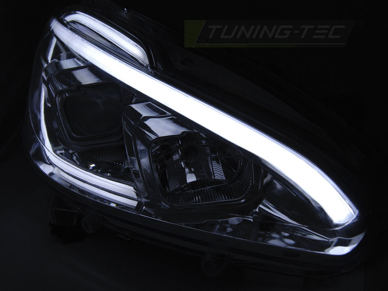 Scheinwerfer LED Tagfahrlicht Optik für Peugeot 208 Bj. 12-15 Chrom LTI, 208, Peugeot, Scheinwerfer