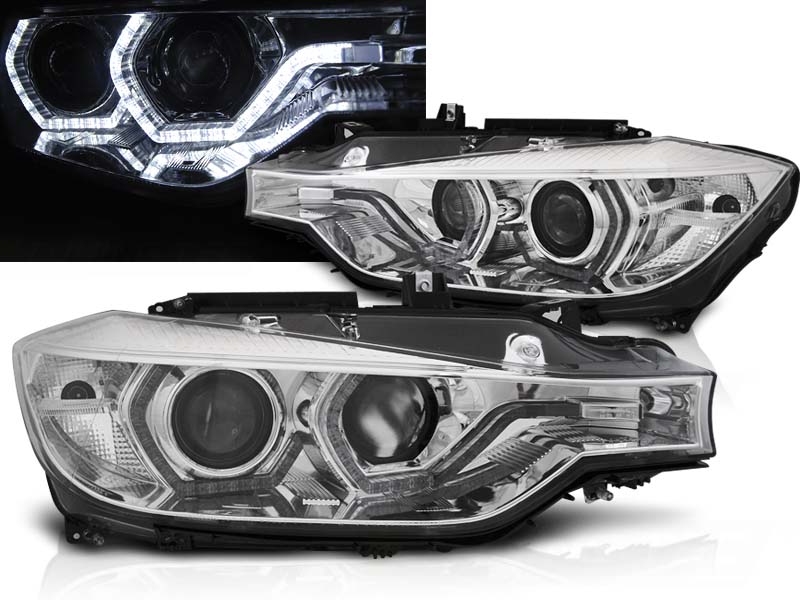 Scheinwerfer DRL LED Tagfahrlicht für BMW 3er F30 F31 Bj 11 15 Chrom