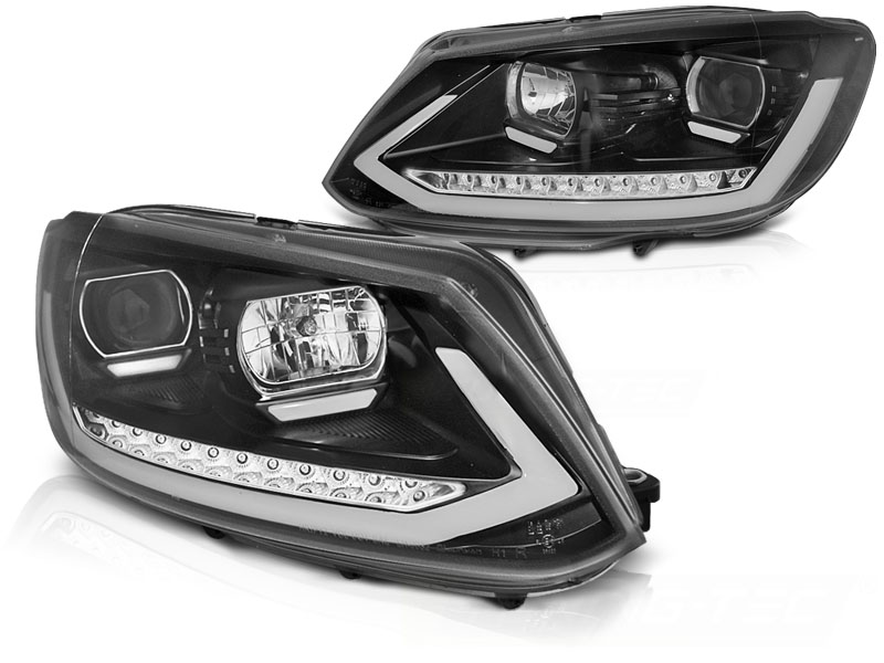 Upgrade Design Scheinwerfer für VW Caddy 2K und Touran 1T 03-06 schwarz