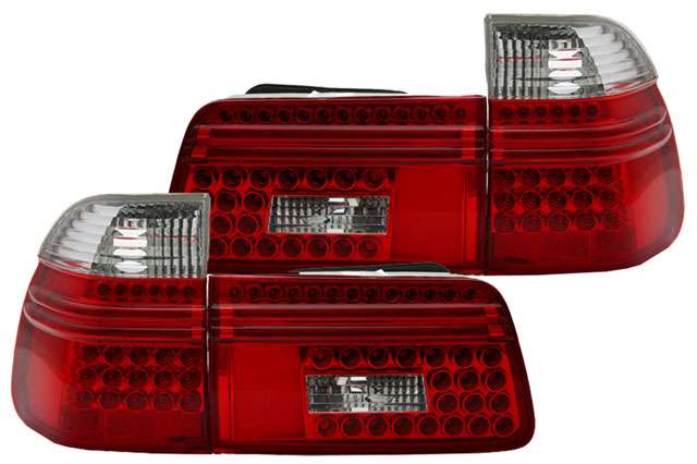 LED Rückleuchten BMW E39 Touring Bj. 97-04 Rot/Chrom | E39 ...